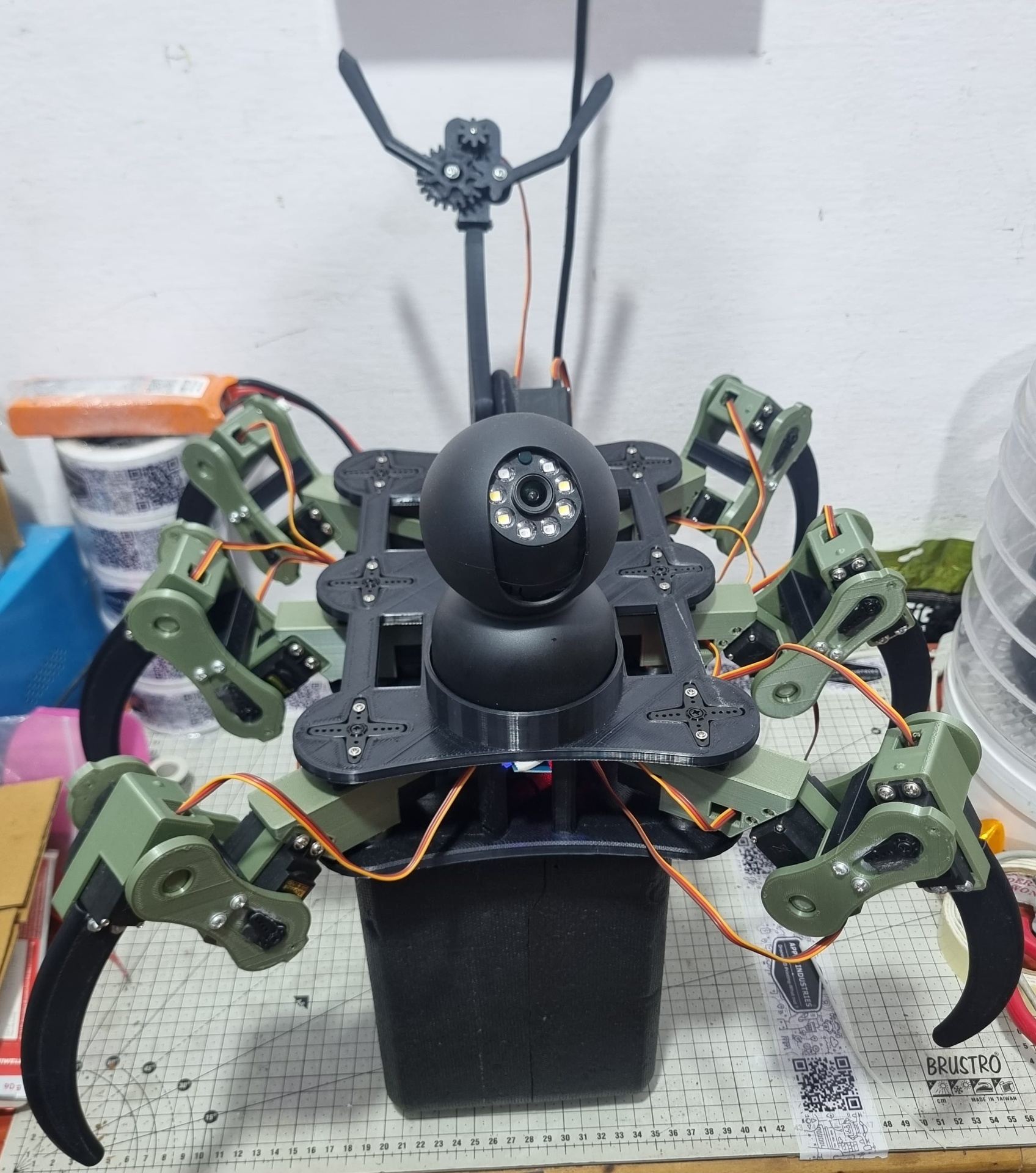 Hexabot with 3-DOF Arm