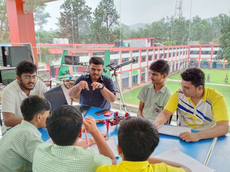 Hands-on Drone Session with School Students